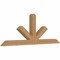 Ekena Millwork Saratoga Smooth Timber Gable Bracket, Western Red Cedar, 60"W x 22"H x 3 1/2"D x 3 1/2"F, 9/12 Pitch GBW060X22X0404SAR00SWR - alternate 2